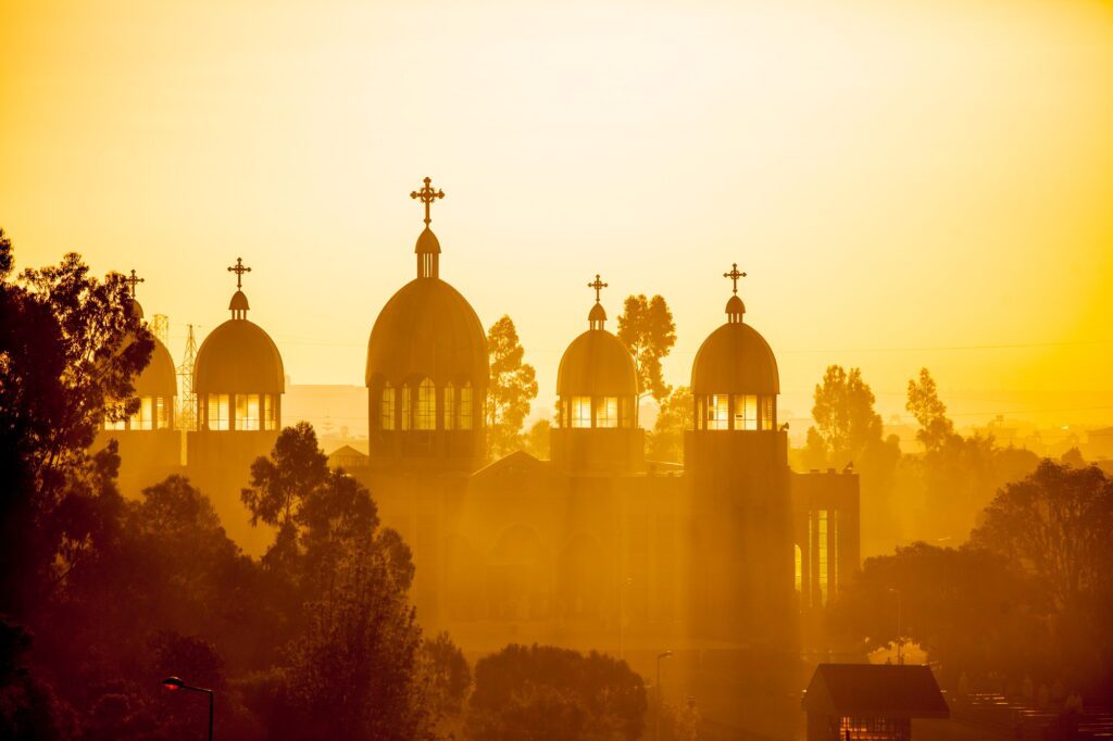 ethiopian orthodox church at dawn
